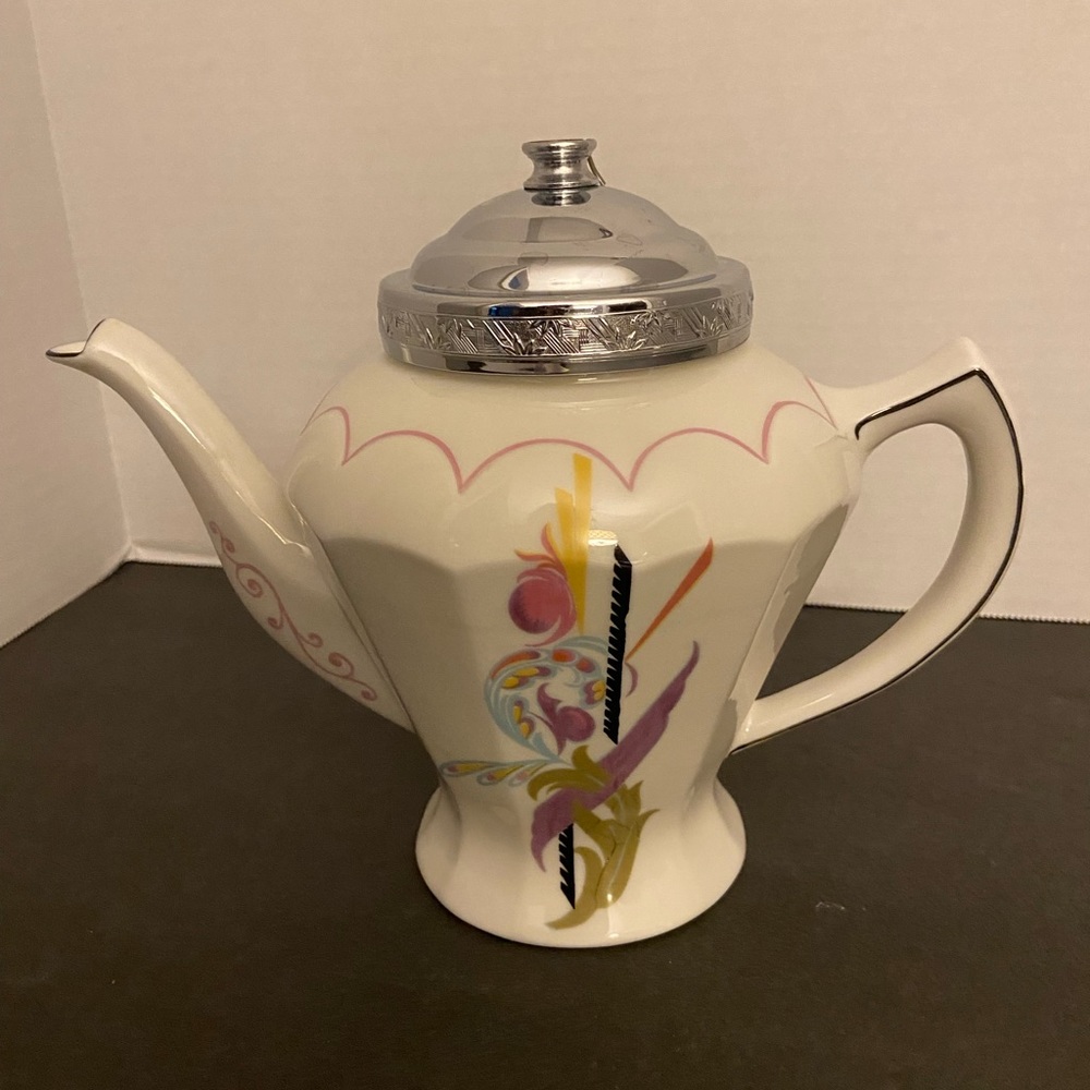 Vintage Farberware Fraunfelter Art Deco Teapot
